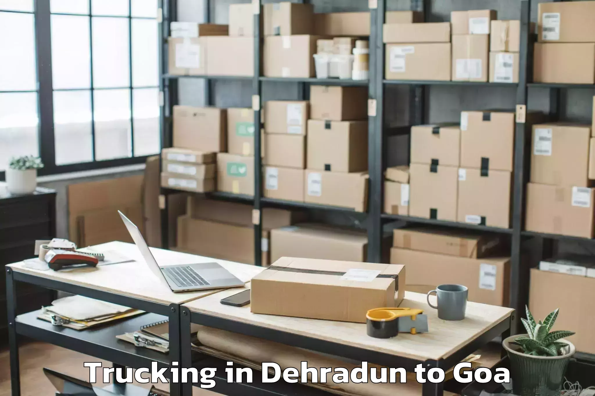 Expert Dehradun to Sancoale Trucking